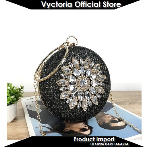 (COD) Vyctoria VOS0096 Tas Pesta Selempang Elegan Diamond Import BP0710 JT0096 0096 EL5567 CR7804 LT2082 5567 7804 2082