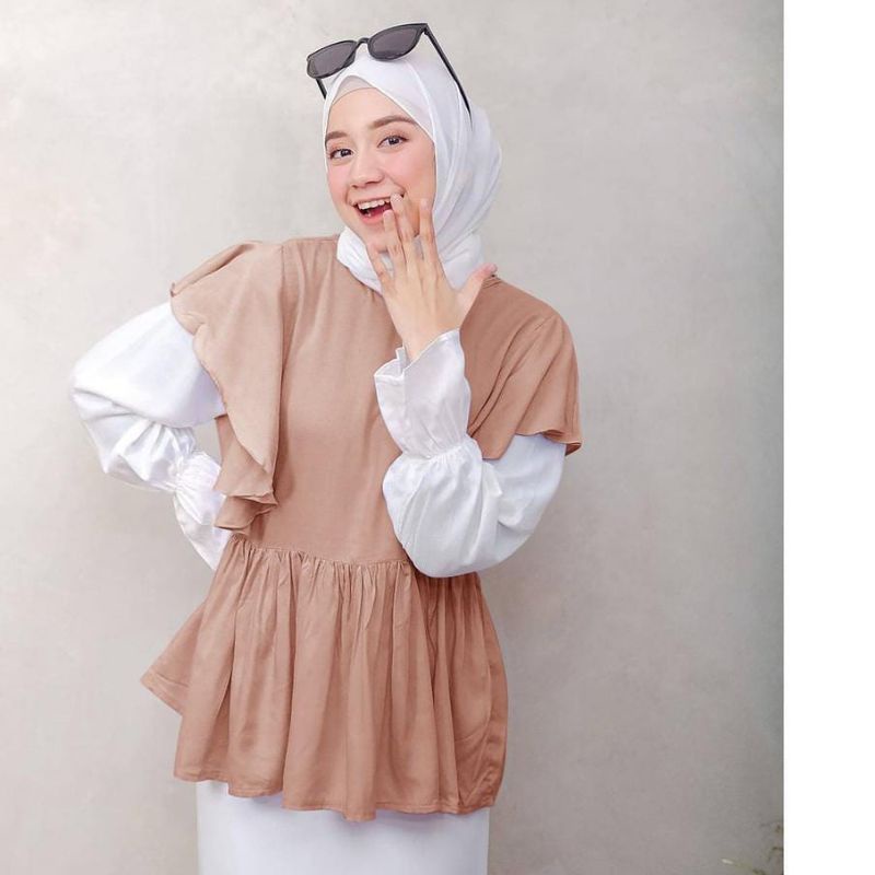 [Fashion Muslim] ENGGID BLOUSE | atasan wanita | korean style | kekinian