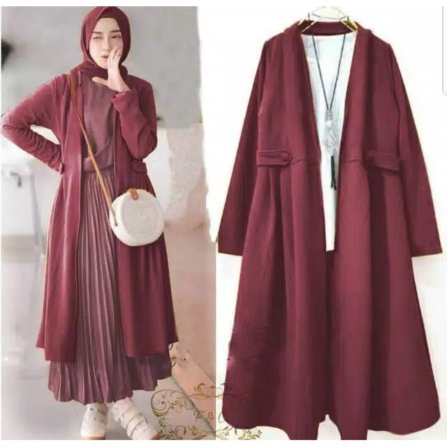 CARDIGAN PANJANG VIKA CARDI WOLFIS PREMIUM