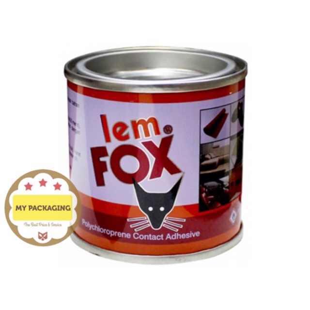 Lem Fox Kaleng 70 gram - Kuning. Lem Karpet/Karet/Sendal/Sepatu/Kulit/Kayu/Hpl