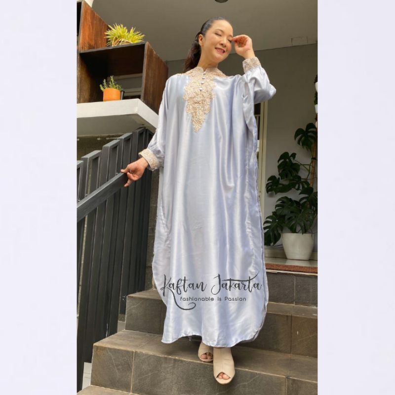 KAFTAN PESTA BAJU WANITA TERMURAH ANYA SATIN VELVET BY KAFTAN INDONESIA
