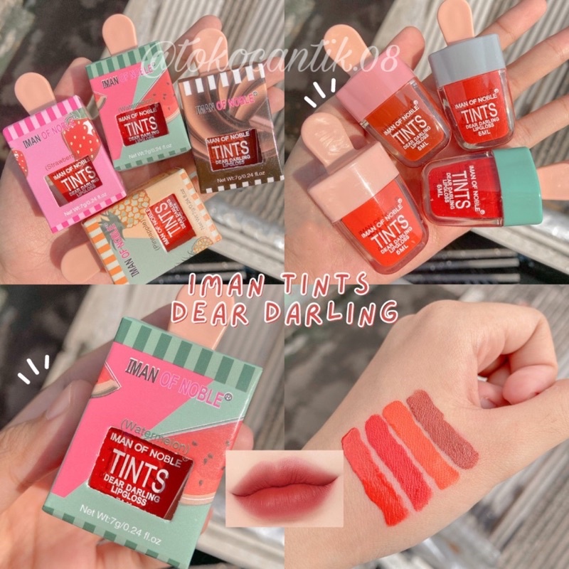 “ECER” LIP GLOSS IMAN OF NOBLE TINTS DEAR DARLING ICE CREAM LIP CREAM