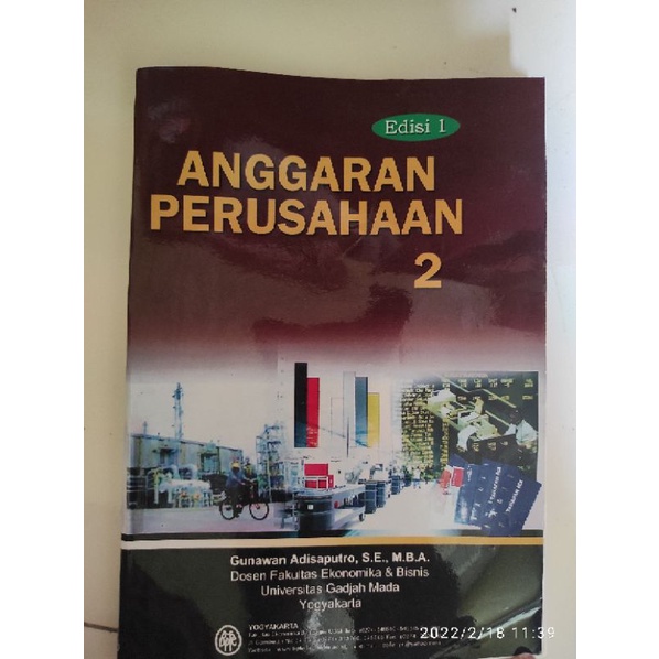

anggaran perusahaan Edisi 1