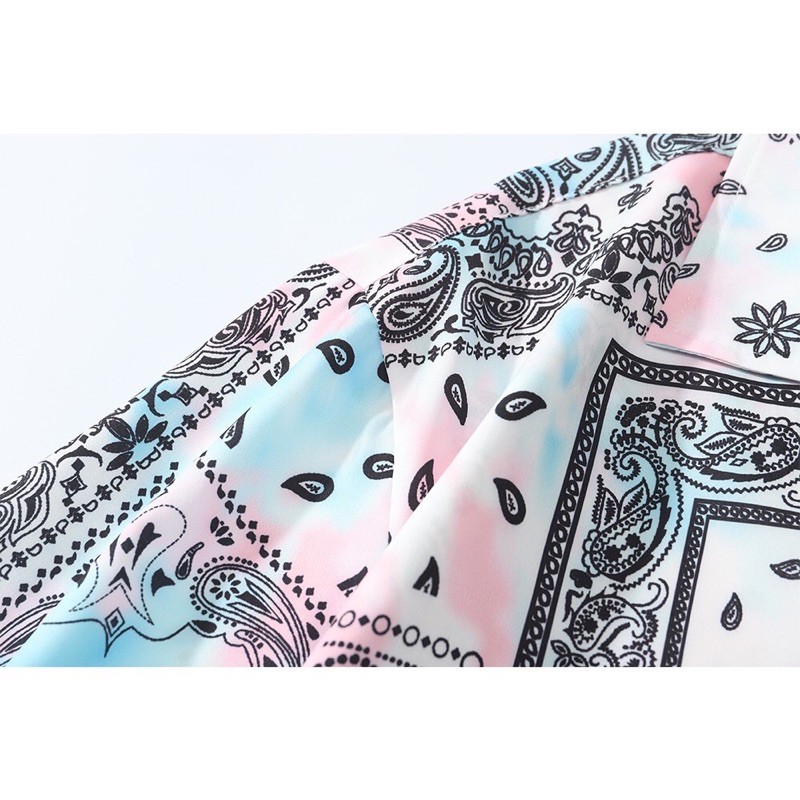 KEMEJA TYE DIE BATIK ASTRAK  PRIA KOREA JEPANG M-2XL HN76
