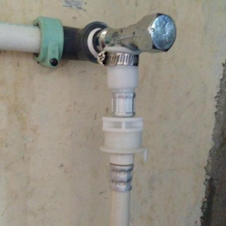 Promosi Spesial.. KEPALA SAMBUNGAN MESIN CUCI KE KRAN AIR + KLEM SAMBUNGAN SELANG INLET KE KRAN AIR