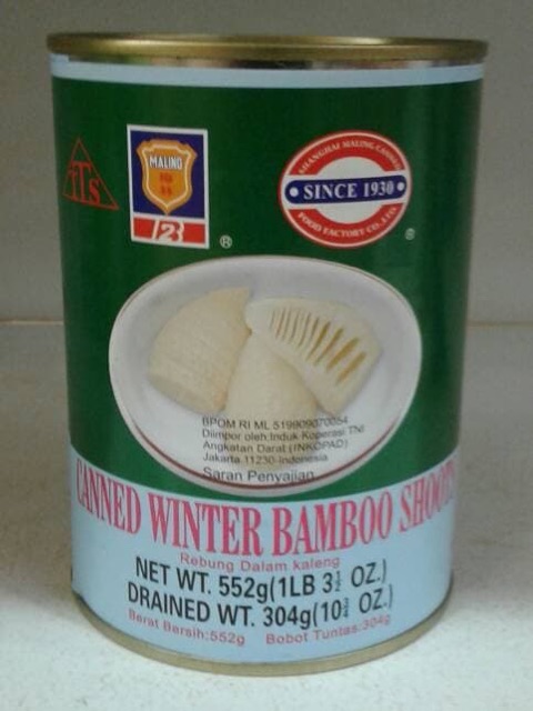 Maling Canned Winter Bamboo Shoot / Rebung Bambu Kaleng TTS 552gr