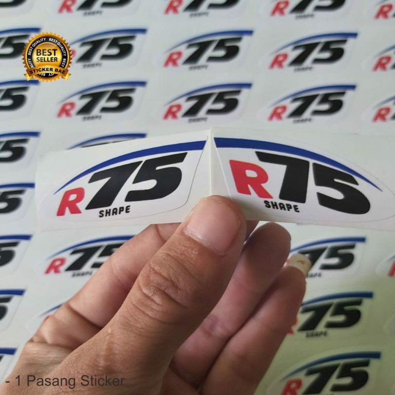 STIKER VISOR R 75 SHAPE ARAI STICKER ARAI