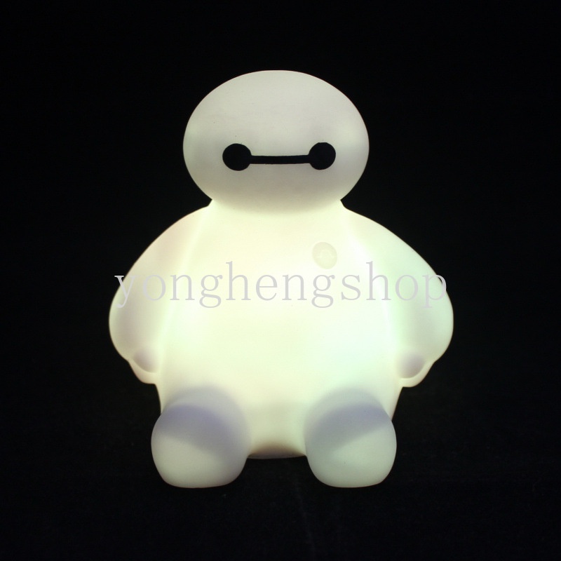 Lampu Malam LED 7 Warna Bentuk Big Hero 6 BayMax Untuk Dekorasi Meja