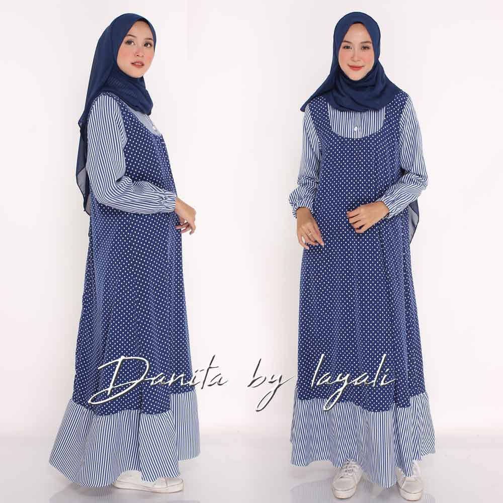 Model Gamis Salur Kombinasi Terbaru