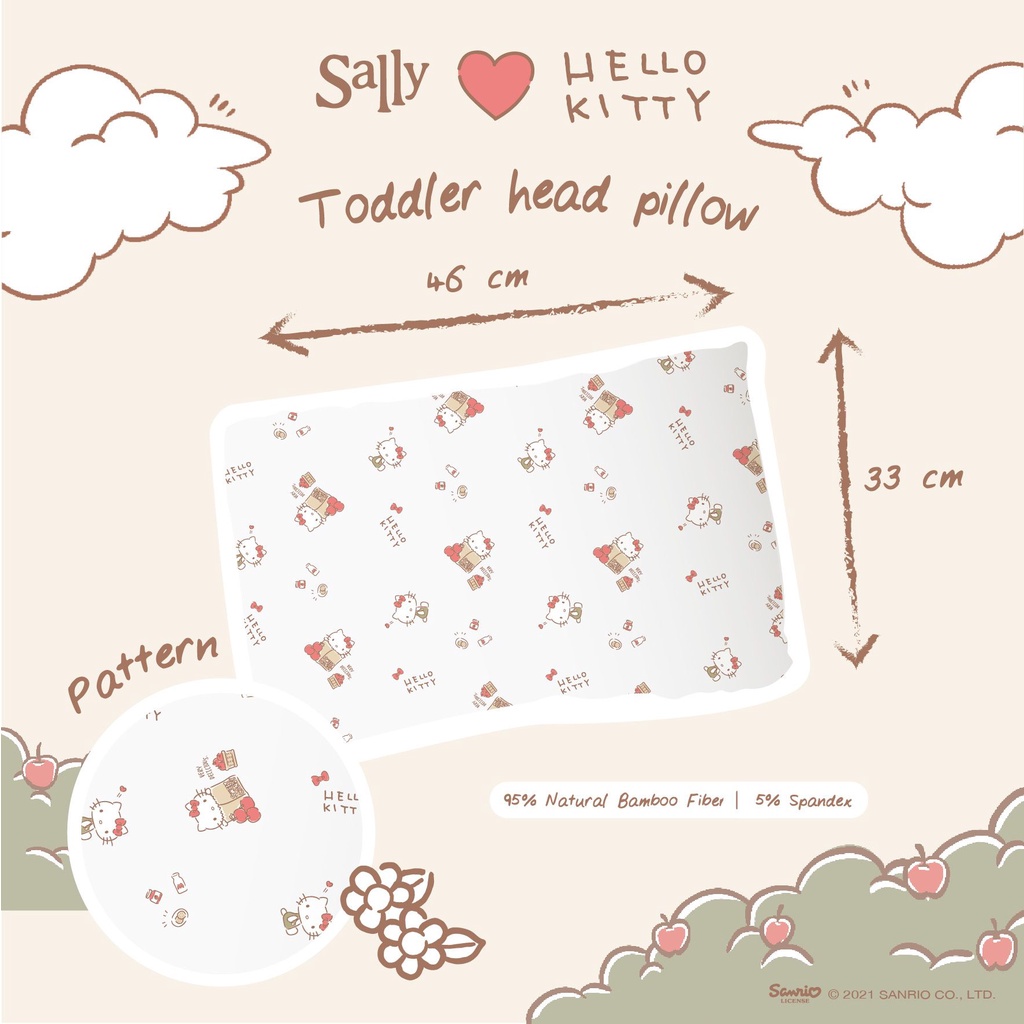 Friends of Sally x Hello Kitty Toddler Head Pillow