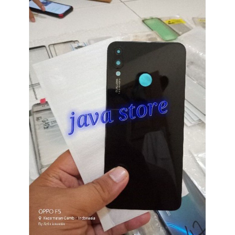BACKDOOR BACKDOR CASING BELAKANG TUTUP BATERAI  HUAWEI NOVA 3I 3i INCLUDE RING KAMERA ORIGINAL