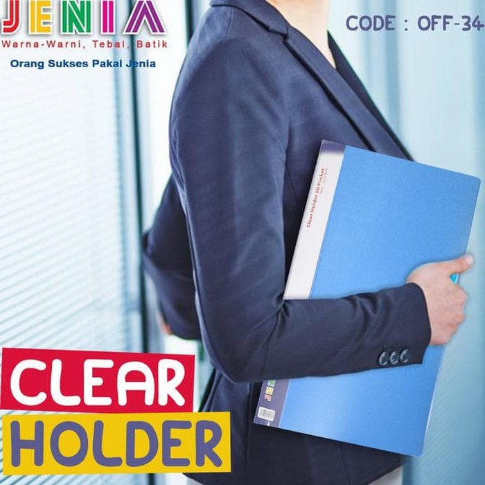 PENYIMPAN FILE CLEAR HOLDER ALAT KANTOR 20 SHEETS