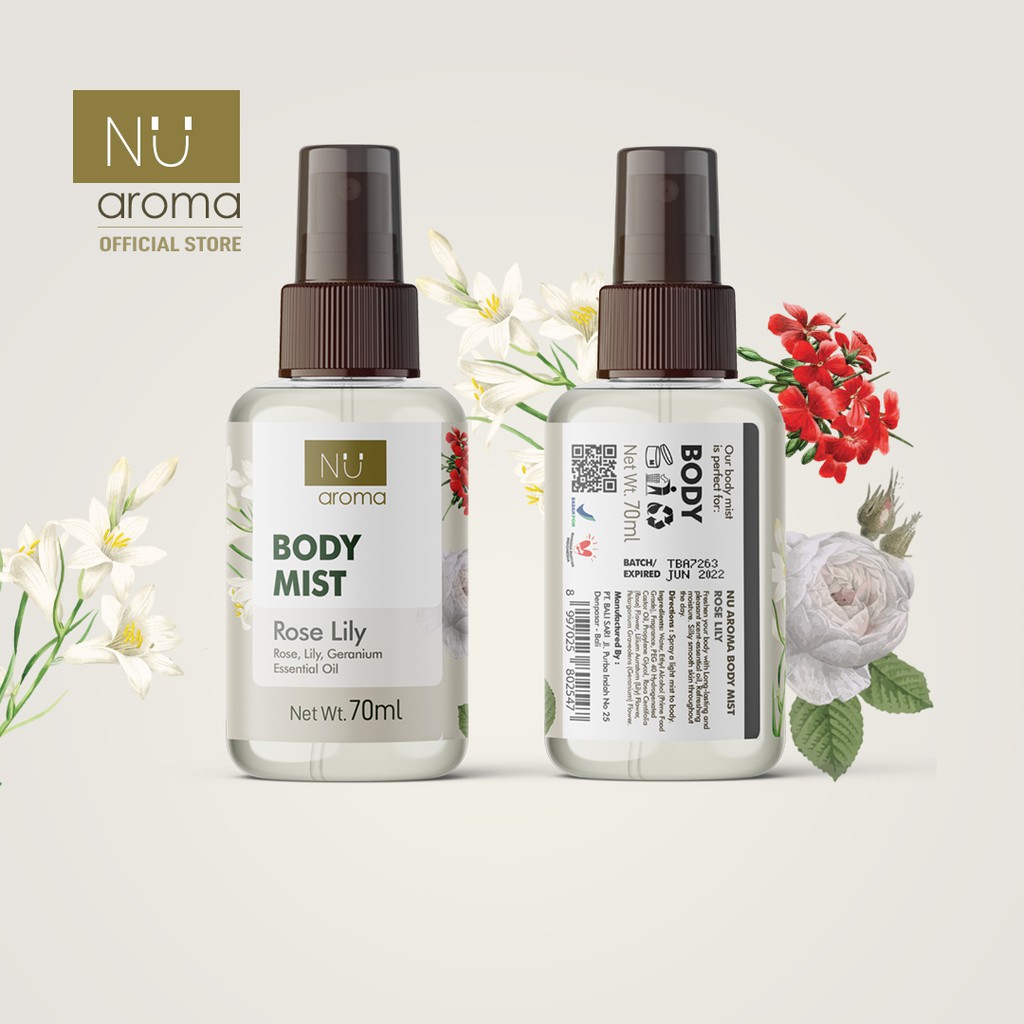 Nu Aroma Body Mist Rose Lily