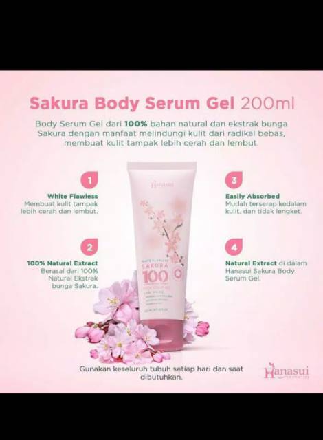 ❤️ HANASUI  Body Serum Gel 200ml