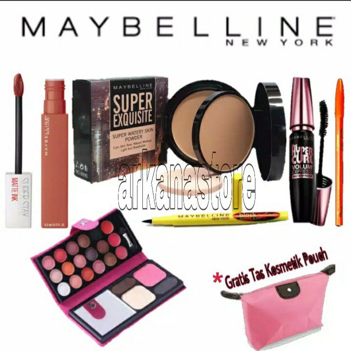 Paket Kosmetik Maybelline Lengkap 6 In 1 Make up Maybelline Kosmetik Murah