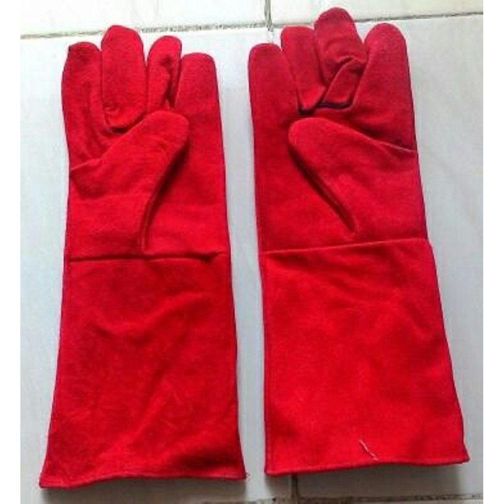 SARUNG TANGAN LAS KULIT SUPER TEBAL / SARUNG TANGAN KULIT / SARUNG TANGAN BURUNG / SARUNG TANGAN LAS