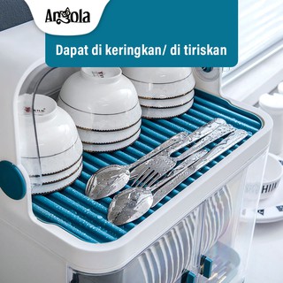 Rak Piring Lemari C48 Plastic Dish Rack Tempat Penyimpanan 