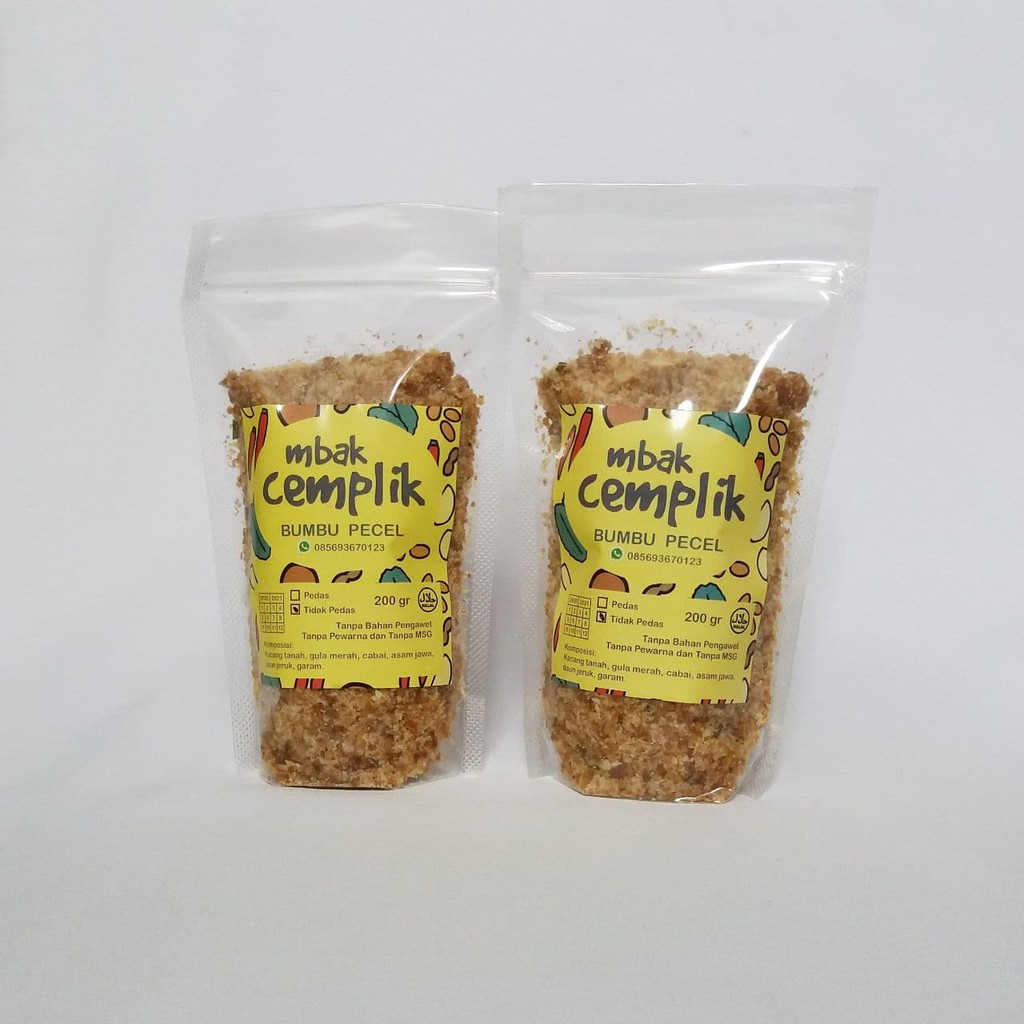 

200gr BUMBU PECEL MBAK CEMPLIK