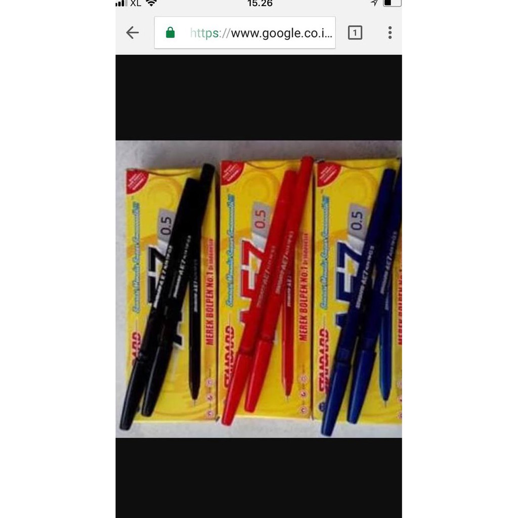 

PEN STANDARD AE7 (BIRU/HITAM/MERAH) (PENA, PULPEN, BALLPOINT PEN) OBRAL