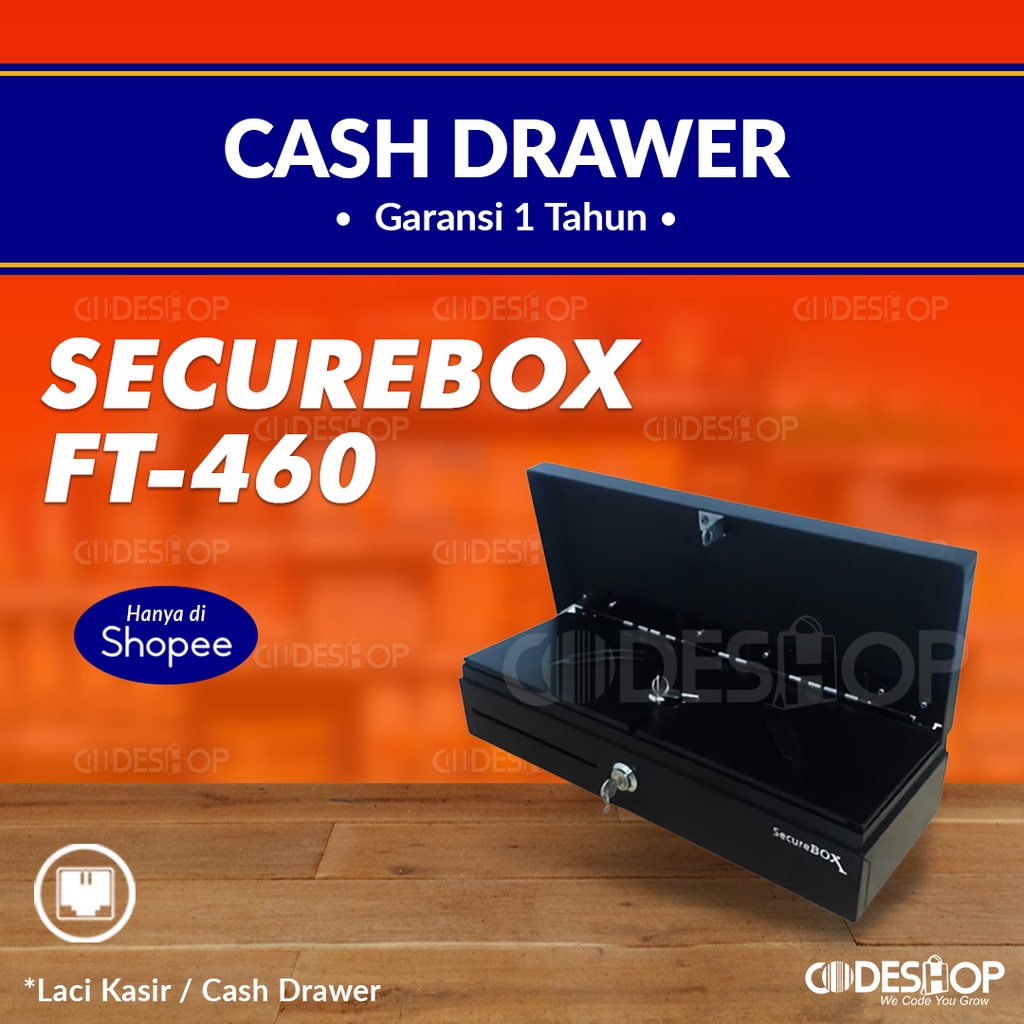 Secure Box FT460 Cash Drawer Laci Kasir FT-460