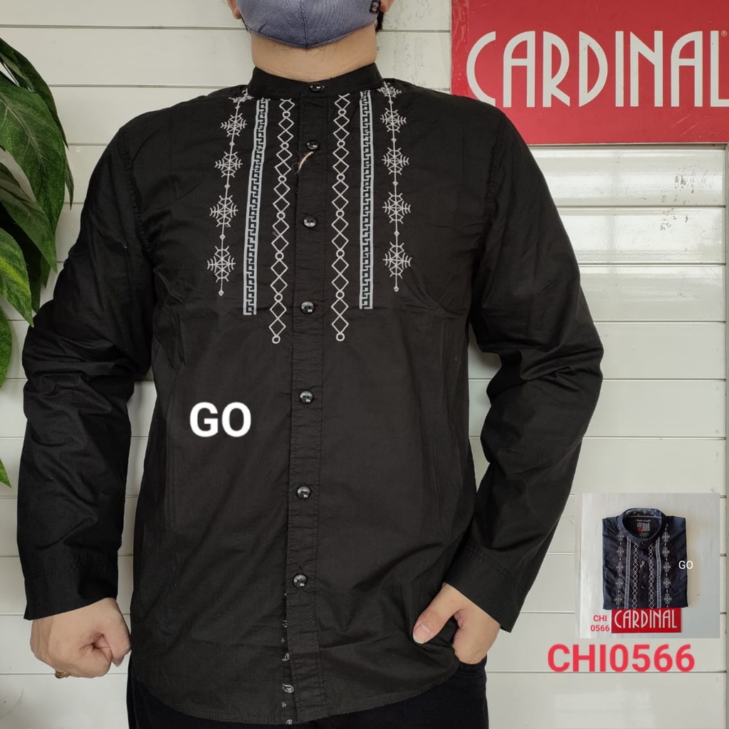 gos KRYB CARDINAL KEMEJA KOKO JUMBO Lengan Panjang Pria Atasan Muslim Distro Original