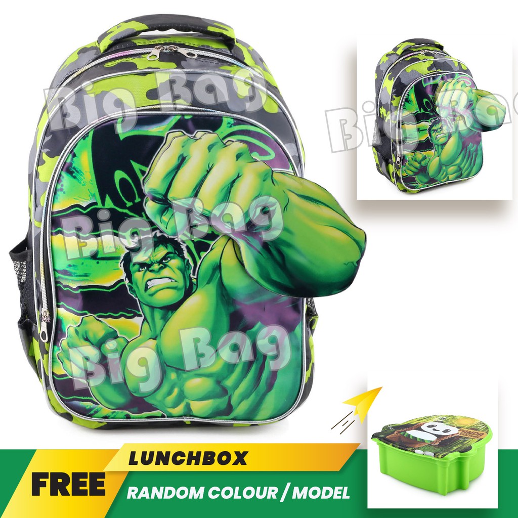 Tas Anak Laki Laki Karakter BACKPACK + LUNCHBOX / BOTOL - Tas Sekolah Anak BEST SELLER