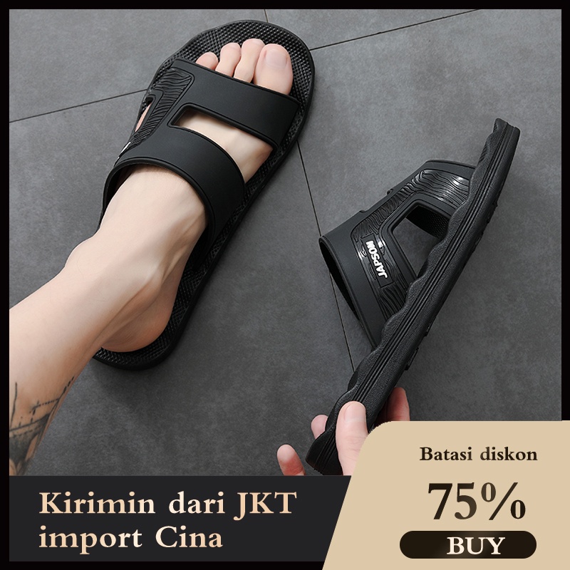 [COD &amp; Kirim Hari ini]  Sendal Pria / Sol super lembut / Pijat Sole / Wave Sole /  Shock bsorption / Anti-slip / Sandal Pria / Sendal Pria Casual /Sandal Pria Casual/Selop pria/Sendal keret pria/fashion Sendal Pria Slip on/Sendal Cowok/Sendal Pria Kekini