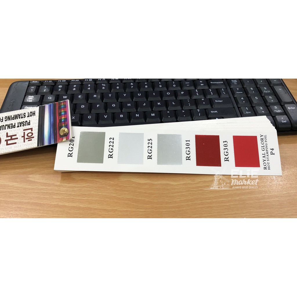 KERTAS FOIL / HOT STAMPING FOIL / Hotprint / Poly Emboss MERAH GLOSSY dan MERAH DOFT