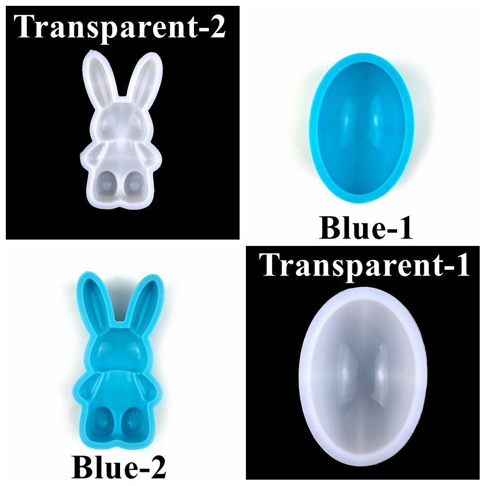 Solighter Easter Bunny Ornaments Mold Dekorasi Rumah DIY Kerajinan Persediaan Festival Cetakan Silikon