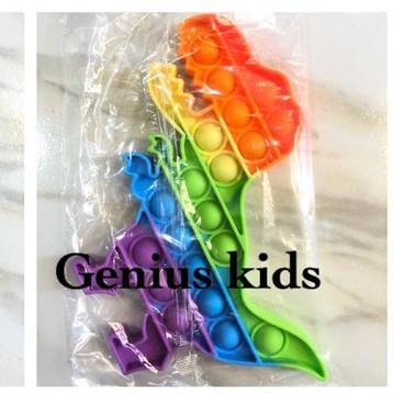 POP IT MURAH FIDGET PUSH UP POP ITS RAINBOW BUBBLE SENSORY STRESS RELIEF/POP IT BUBBLE SENSORY-POP IT DINOSAURUS