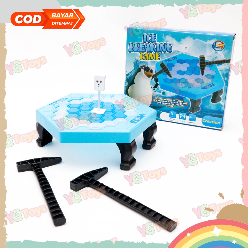 YGtoys Ice Breaking Game Mainan Anak Keluarga Penguin Trap Save Pinguin Mainan Korea Viral