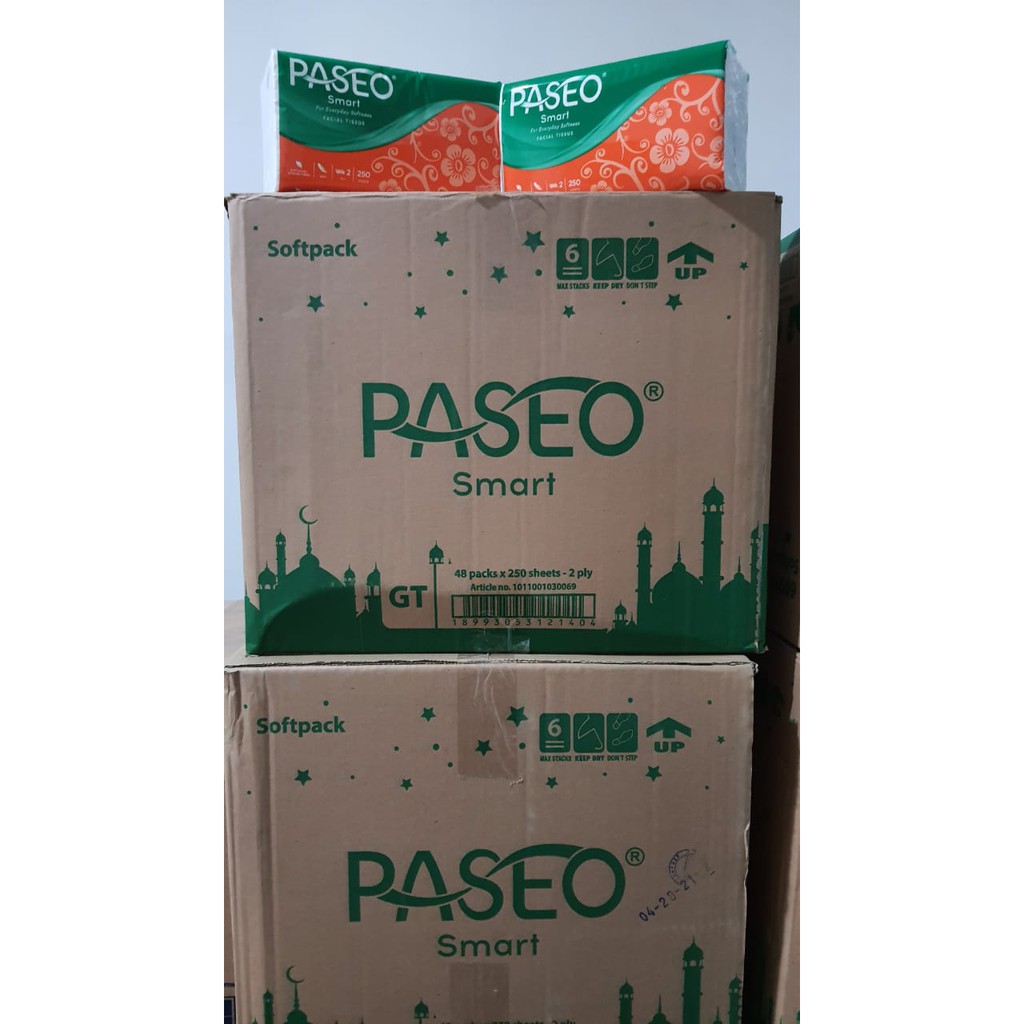 GROSIR 1 DUS Tissue Tisu Paseo Smart Facial 250s Murah ISI 48 PACK