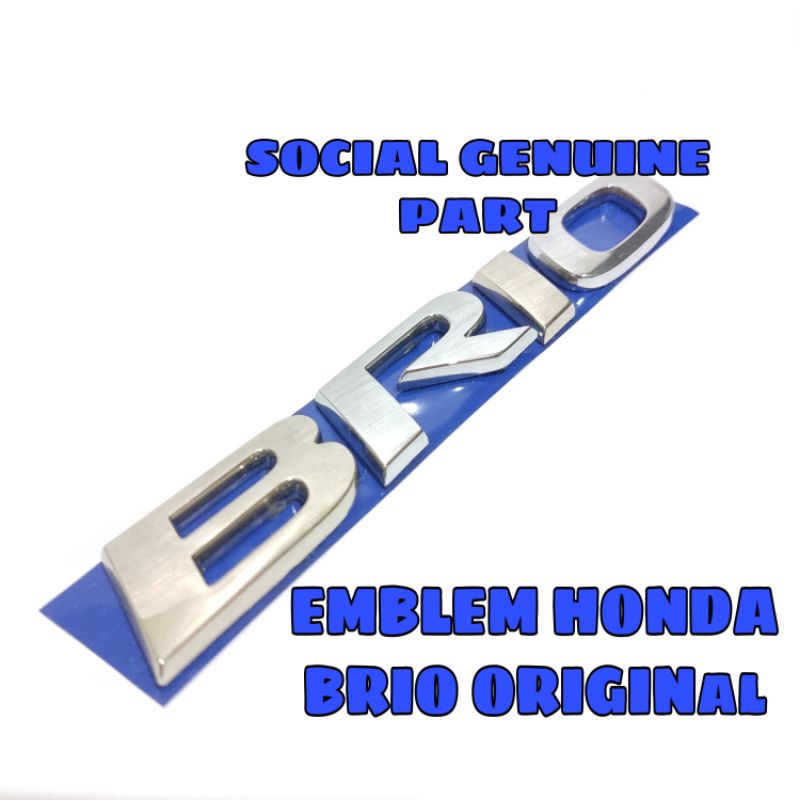 Emblem bagasi new Brio baru Original