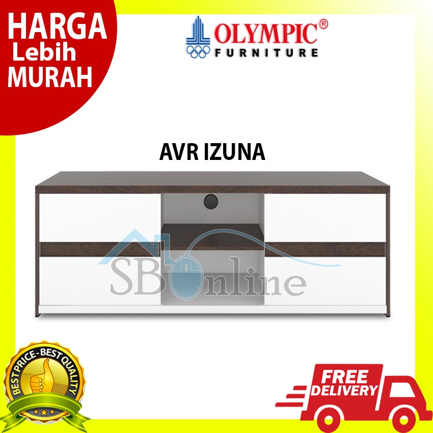 Rak TV Olympic Modern Minimalis Audio Visual Rack - AVR Kauzer