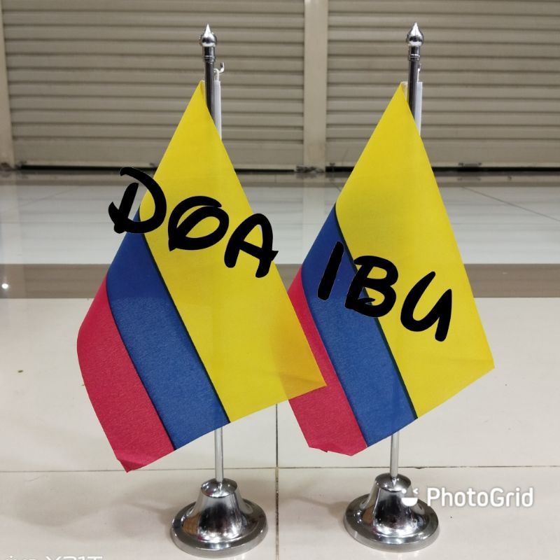 

best seller tiang stenlis meja+bendera COLOMBIA ready stock