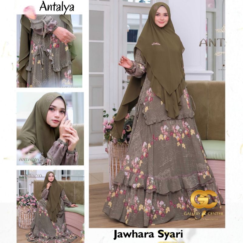 ANTALYA BELEZZA TURCA SERIES Original By Jawhara Syari. Gamis set premium mevvah elegan look cantik