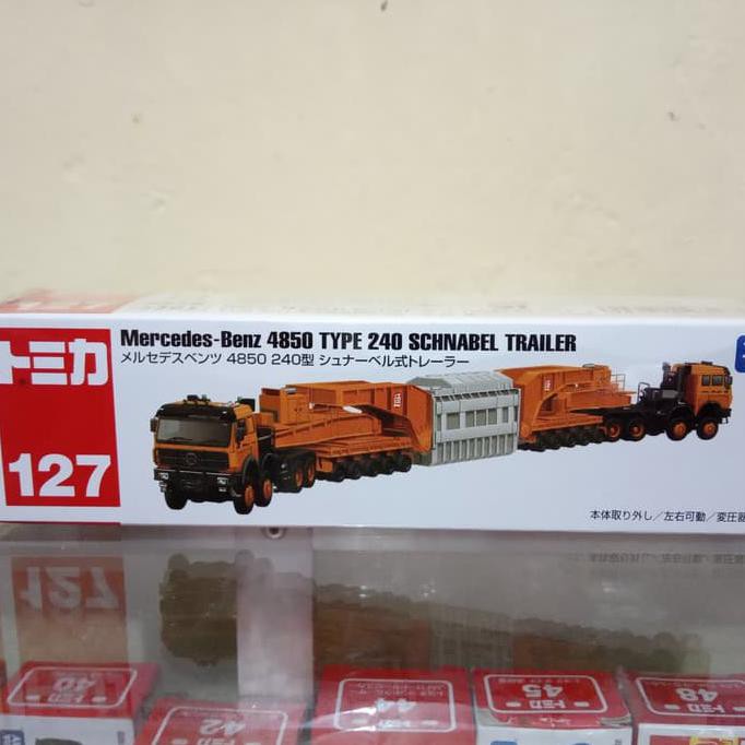 HOT SALE Diecast truk Mercedes benz 4850 truck Tomica long no 127 harga murah Terjarmin