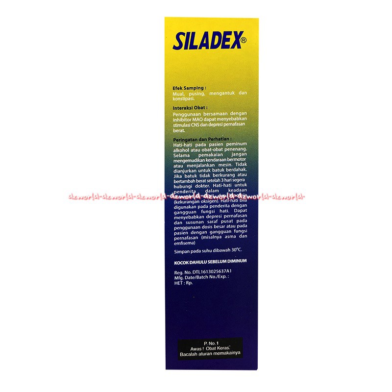 Siladex DMP Sirup Obat Batuk Tidak Berdahak Batuk Kering 100ml Siladek