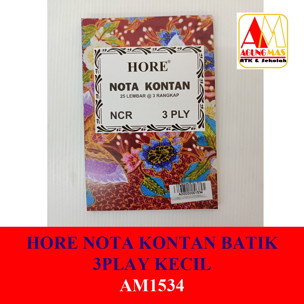 

HORE NOTA KONTAN BATIK 3PLAY KECIL