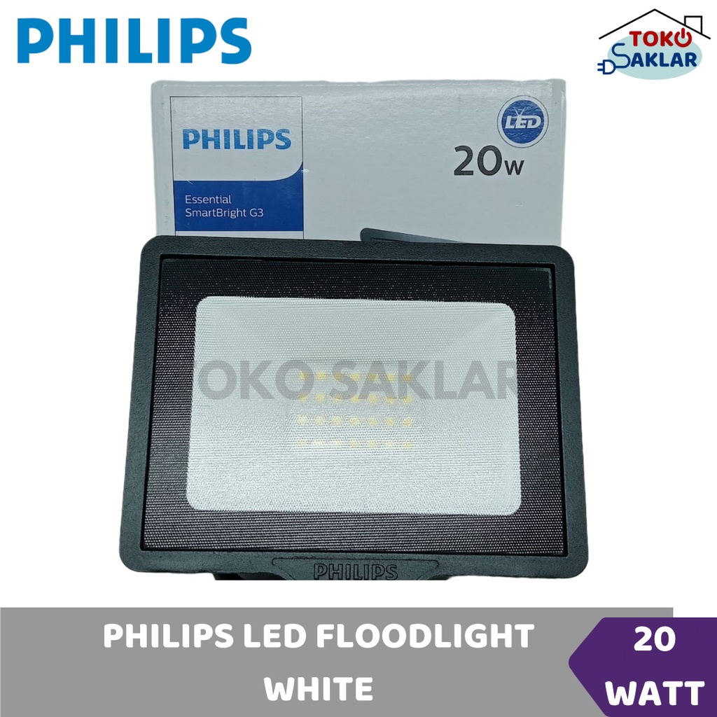 Philips Lampu Sorot Led Floodlight 20W 20 Watt BVP150 - Putih