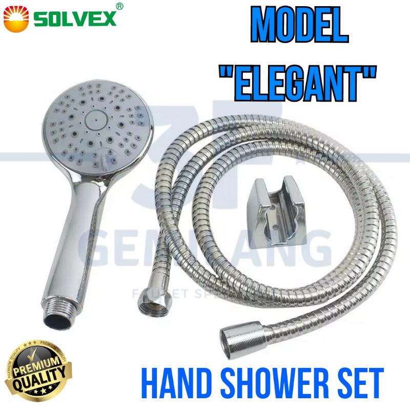 SOLVEX - HAND SHOWER SET MANDI WARNA CHROME HIGH QUALITY