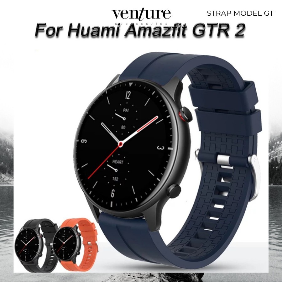 STRAP XIAOMI HUAMI AMAZFIT GTR 2 MODEL GT 22MM TALI JAM SMART WATCH SILIKONE RUBBER