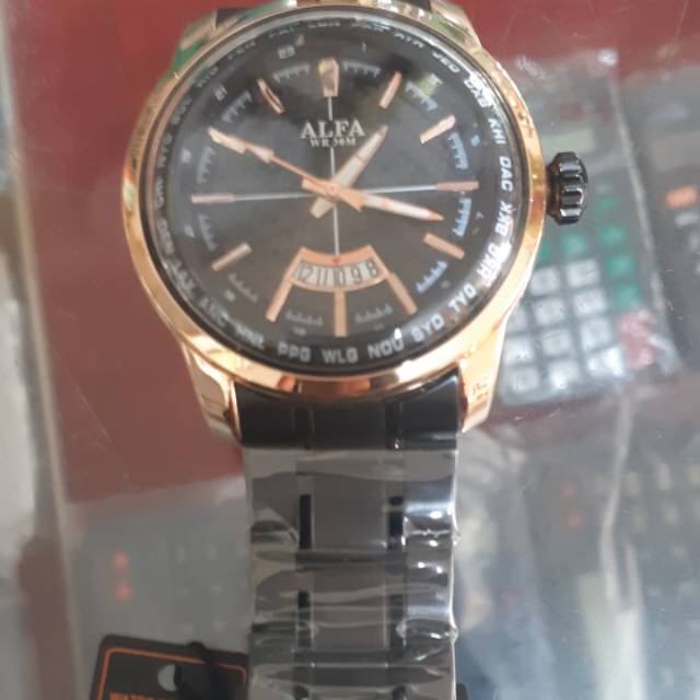 Jam tangan ALFA rosegold