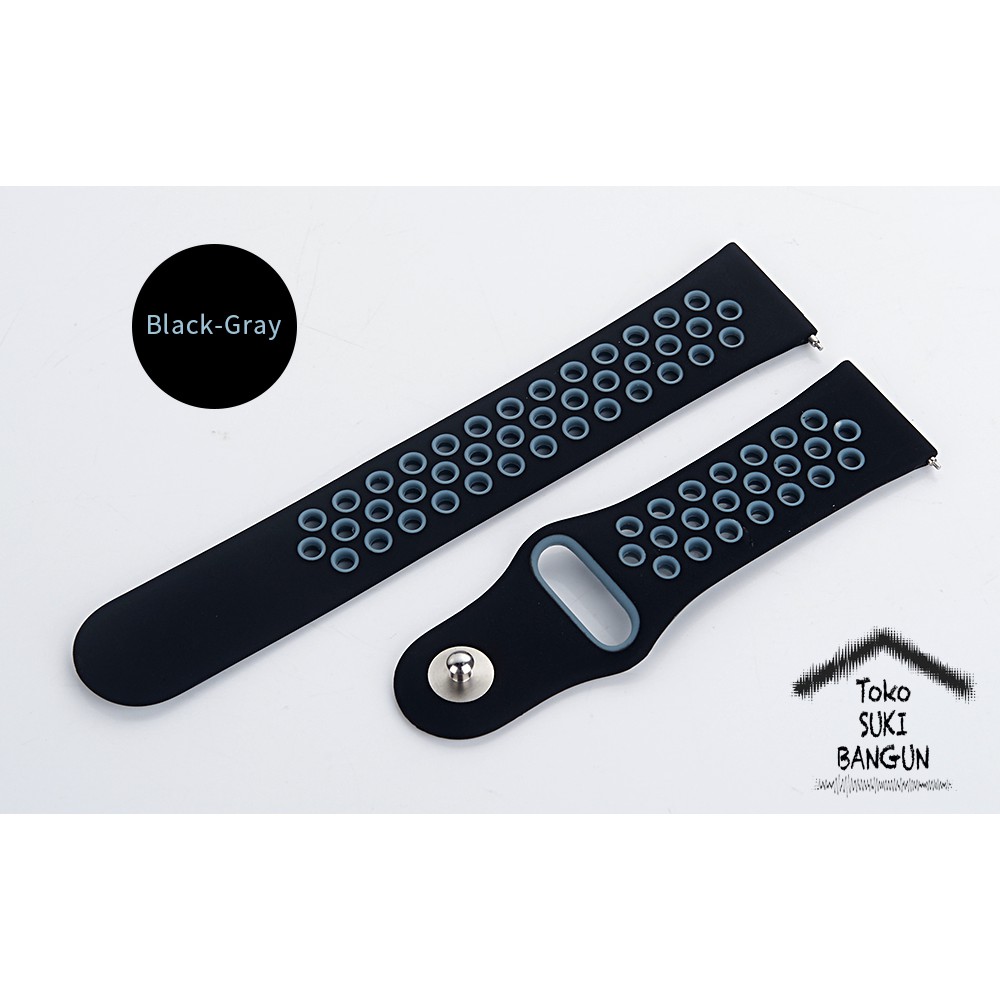 Watch Strap Band 20mm Galaxy Watch 4 3 41mm Active 1 2 42mm Gear Sport S2 Classic QUICK RELEASE Tali Jam Rubber SPORT BREATHABLE