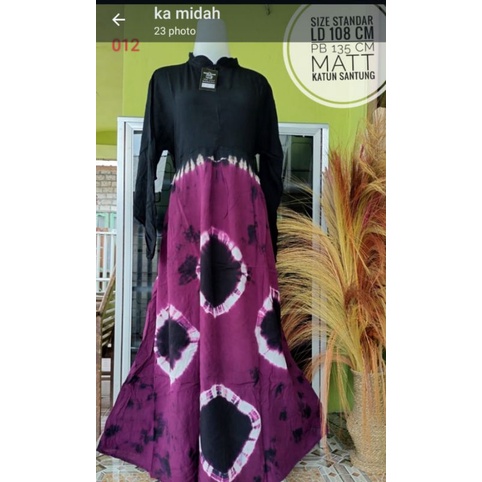 GAMIS DRESS SASIRANGAN KATUN MURAH