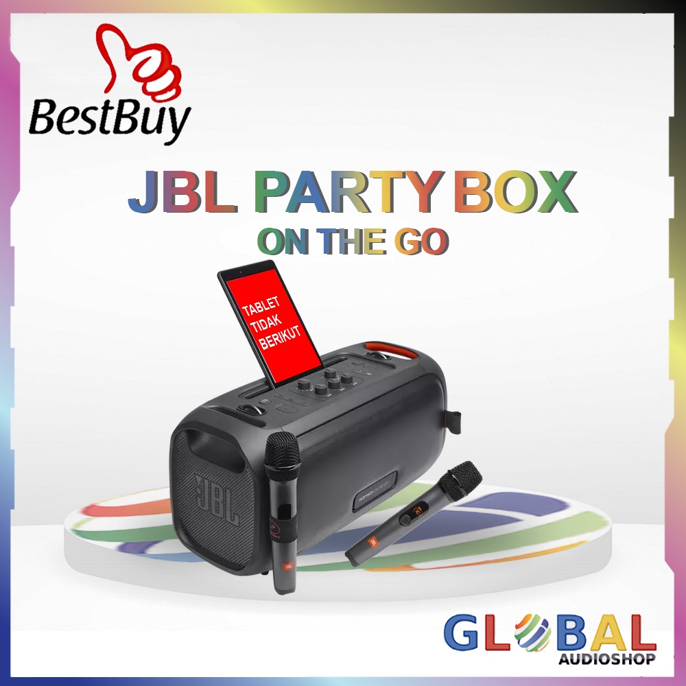 JBL PARTYBOX ON THE GO ORIGINAL WITH MIC WIRELESS PARTY BOX ONTHEGO PORTABLE