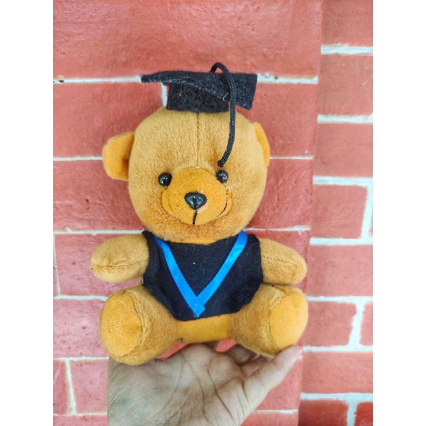 BONEKA WISUDA KECIL BONEKA BUKET TEDDY BEAR TOGA SET BONEKA SOUVENIR UNIK 13-15CM