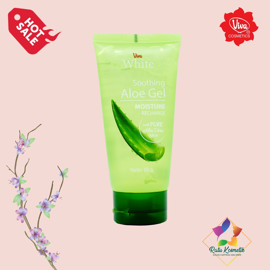 ❤ RATU ❤ Viva Soothing Aloe Gel Moisture + Pure Aloevera Juice | Gel Lidah Buaya Aloevera (✔️BPOM)