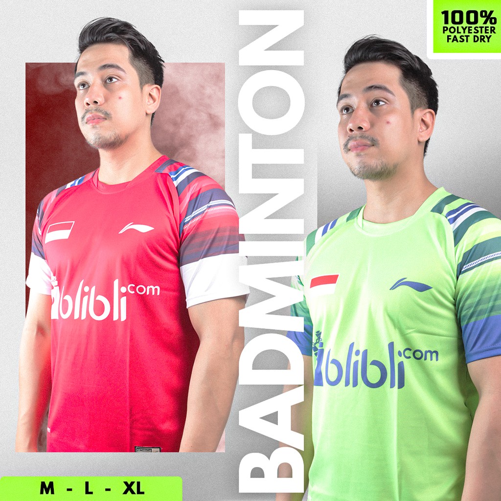 LNGO01 BAJU BADMINTON BAJU BULUTANGKIS JERSEY BADMINTON KAOS BADMINTON LINING GRADE ORI