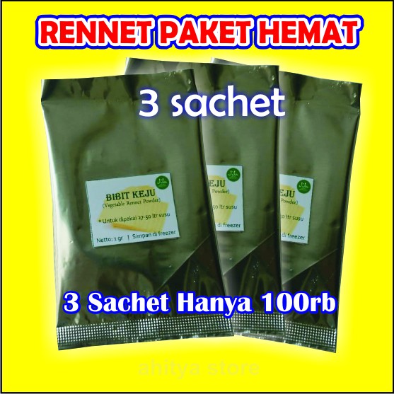 RENNET KEJU - PAKET HEMAT 3 Pcs